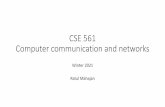 CSE 561 Computer communication and networks