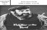 Program for 'Fiddler on the Roof' at Auditorium Theatre ...