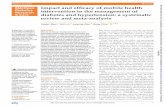 Impact and efficacy of mobile health intervention in the ...