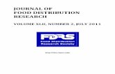 JOURNAL OF FOOD DISTRIBUTION RESEARCH