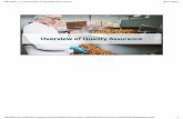 Introduction to quality assurance