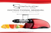 JUICER BY INSTRUCTIONAL MANUAL