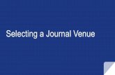 Selecting a Journal Venue - cuny.edu