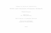 Static and Dynamic Program Analysis