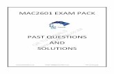 PAST QUESTIONS AND SOLUTIONS