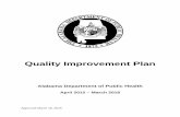 Quality Improvement Plan - Alabama Department of Public Health