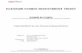 ELESSAR FUNDS INVESTMENT TRUST - EDGAR Online