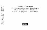 Post-Grant 11/02/17 Proceedings Before and Appeal Board ...