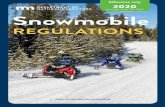 Minnesota Snowmobile Regulations 2020-2021