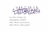 In the Name of Almighty Allah The Most Gracious The Most ...