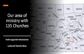 Our area of ministry with 133 Churches - Etown Grace Church