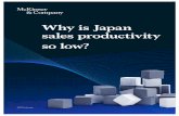 Why is Japan sales productivity so low?