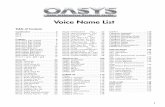 Voice Name List - Korg
