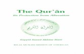 The Qur'an: Its Protection from Alteration