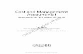 Cost and Management Accounting I