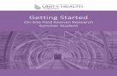 Getting Started - Research at St. Michael's Hospital