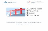 Australian Trauma Team Training Course Participant Manual