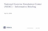 National Exercise Simulation Center (NESC) – Informative ...