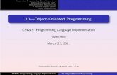 10—Object-Oriented Programming