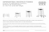 Scaffold Towers Operating Instructions