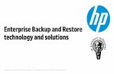Enterprise Backup and Restore technology and solutions