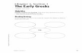 Chapter 4, Section 1 The Early Greeks