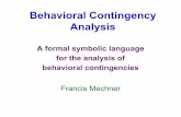 Behavioral Contingency Analysis