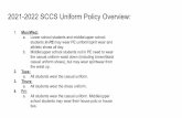 2021-2022 SCCS Uniform Policy Overview