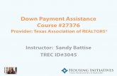 Down Payment Assistance Course #27376