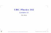 UBC Physics 102