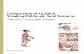 Literacy Skills of Kiswahili Speaking Children in Rural ...