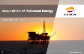 Acquisition of Talisman Energy - repsol.com