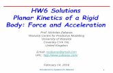 HW6 Solutions Planar Kinetics of a Rigid Body: Force and ...