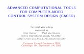 ADVANCED COMPUTATIONAL TOOLS FOR COMPUTER-AIDED …