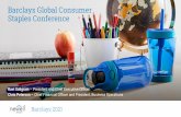 Barclays Global Consumer Staples Conference