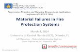 Material Failures in Fire Protection Systems