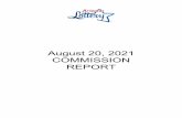 August 20, 2021 COMMISSION REPORT