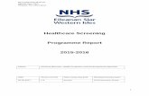 Healthcare Screening Programme Report 2015-2016