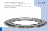 Super-precision axial-radial cylindrical roller bearings