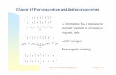 Chapter 12 Ferromagnetism and Antiferromagnetism