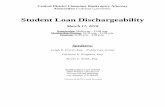 Student Loan Dischargeability