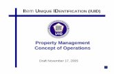 Property Management Concept of Operations