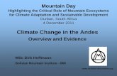 Climate Change in the Andes