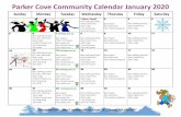 Parker Cove Community Calendar January 2020