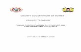 COUNTY GOVERNMENT OF BOMET COUNTY TREASURY