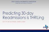 Predicting 30-day Readmissions is THRILing