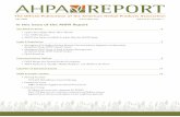In this issue of the AHPA Report