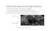 Pattern Recognition in Image Analysis