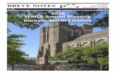 No. 108 August 2016 Zupan 2016 SEMLA Annual Meeting