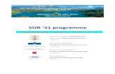 SOR ’21 programme